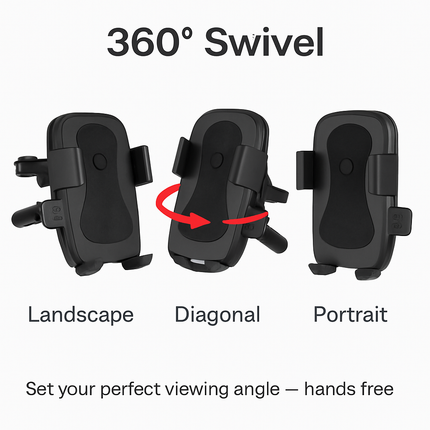 Car Phone Mount for Air Vent with Adjustable View