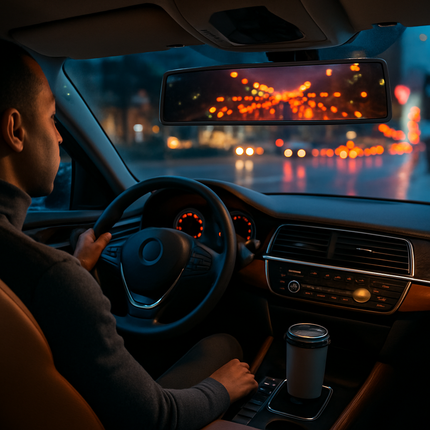 Rear View Mirror Clip-On for Cars - Wide Angle