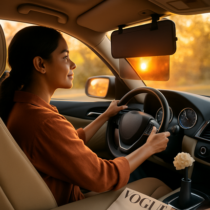 Car Sun Visor Extender: Extended Sun Shield for Clear Vision