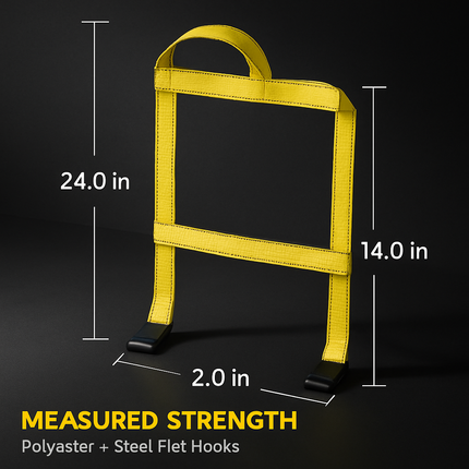 Car Basket Straps for Tow Dollies - Secure Wheel Transport