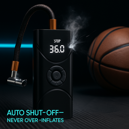 Portable Car Tire Inflator Pump with LED Light