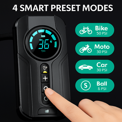 Car Tire Inflator Pump Portable Wireless Air Compressor