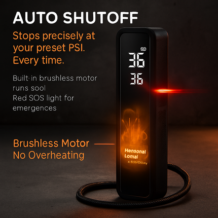 Portable Tire Inflator with Cordless Digital Pump