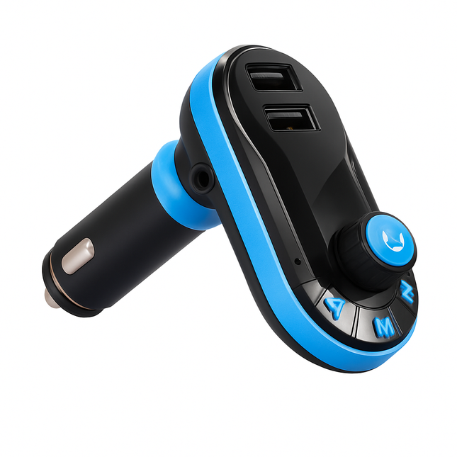 Car Wireless FM Transmitter Dual USB Charger Hands-free Call MP3 Player Aux-in LED Display Remote Controller