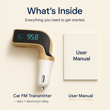 Car Wireless FM Transmitter USB Charger Hands-free Call MP3 Player TF Card Reading Aux-in LCD Display