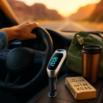 Car FM Wireless Transmitter USB Charge Hands-free Call MP3 Player Supports U Disk TF Card Reading