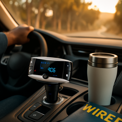 Car Wireless FM Transmitter USB Charger Hands-free Call MP3 Player SD Card Reading Aux-in LED Display Remote Controller