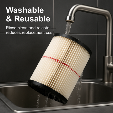 Vacuum Cartridge Filter for Household Vacuums