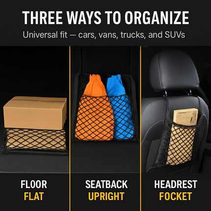 Trunk Cargo Net - Stretchable Universal Elastic Net