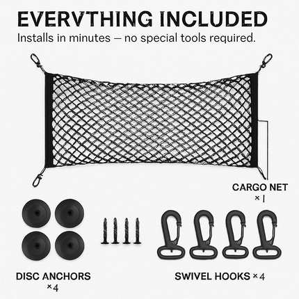 Trunk Cargo Net - Stretchable Universal Elastic Net