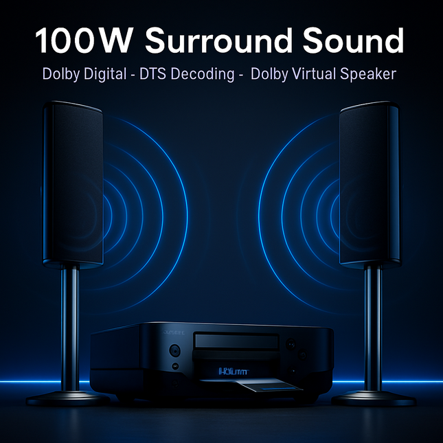 Denon S-302 DVD Home Entertainment System 2 Speaker Home Theater System WiFi 1080P