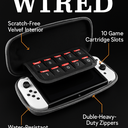 Carrying Case for Nintendo Switch Game Storage