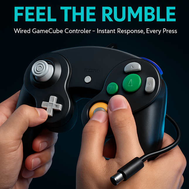 Shock Wired Game Controller for Nintendo Wii and GameCube