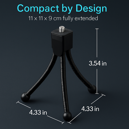 Tripod Stand for Camera - Flexible Tabletop Mount