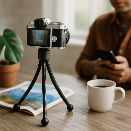 Tripod Stand for Camera - Flexible Tabletop Mount