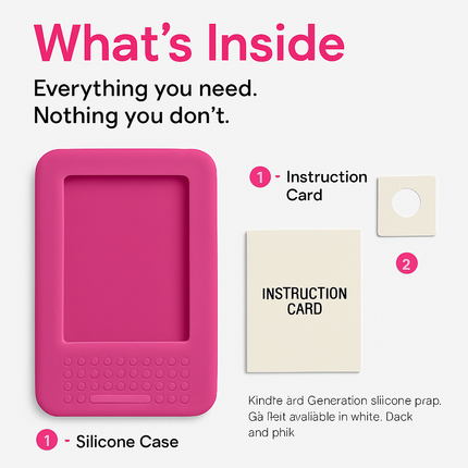 Kindle Protective Case Cover for Amazon Kindle3 White Black Pink