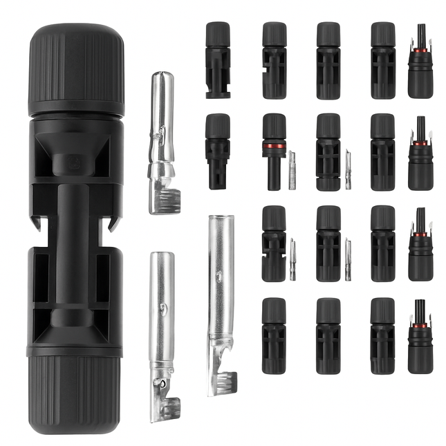 Solar Panel Connectors - IP67 Waterproof Male/Female Pair