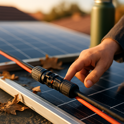 Solar Panel Connectors - IP67 Waterproof Male/Female Pair
