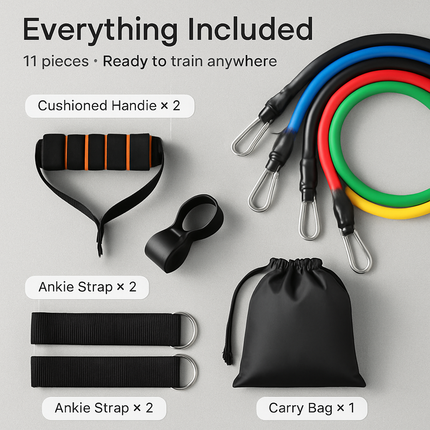 Resistance Bands Set with Door Anchor and Handles