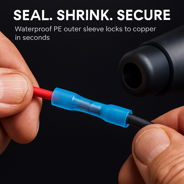 Heat Shrink Butt Connector Kit for Quick Splices