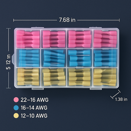 Heat Shrink Butt Connector Kit for Quick Splices