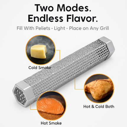 Pellet Smoker Tube for Grills and Smokers