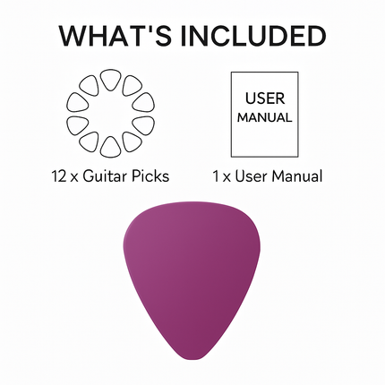 Guitar Picks Set for Acoustic & Electric Play