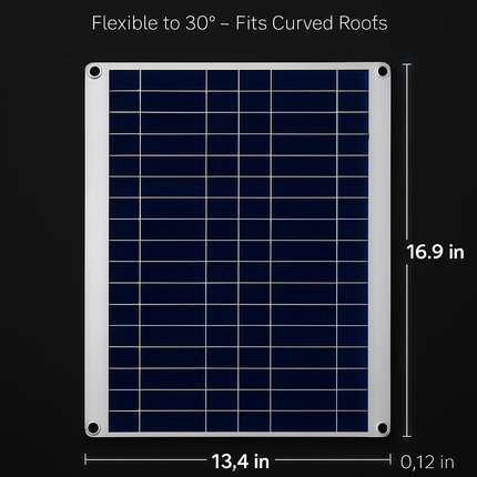 Solar Panel Charger for Vehicles, RVs, and Boats