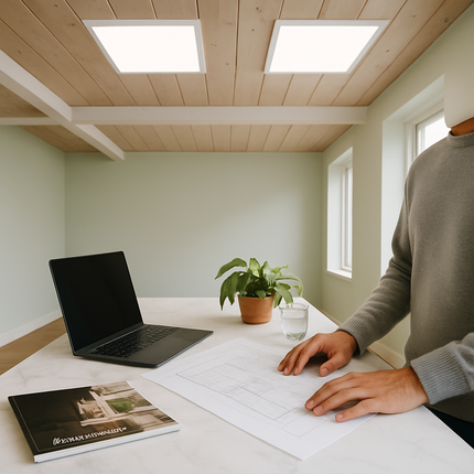LED Panel Light for Ceiling Grids - Slim & Modern