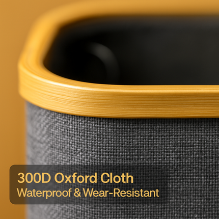 Collapsible Laundry Hamper with Lid – Foldable Basket