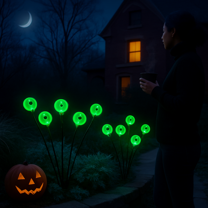 Solar Scary Eyeballs Lights for Halloween Outdoor Decor