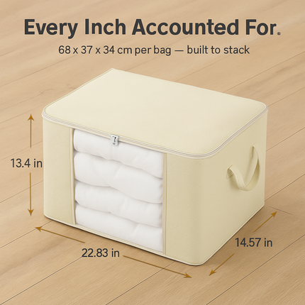 Clothes Storage Bag with Clear Window for Closet