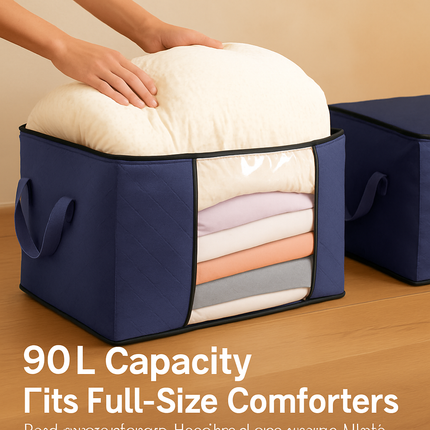 Clothes Storage Bag with Clear Window for Closet