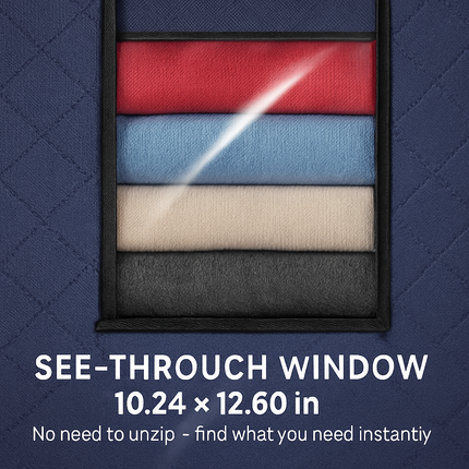 Clothes Storage Bag with Clear Window for Closet