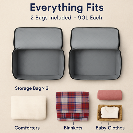 Clothes Storage Bag with Clear Window for Closet