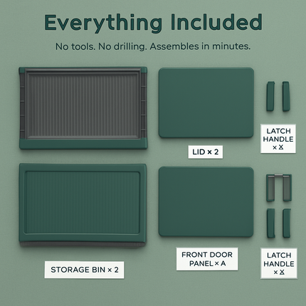 Foldable Storage Bins with Lid, Stackable Closet Organizer