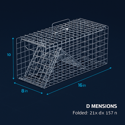 Live Animal Trap – Collapsible Cage for Small Animals