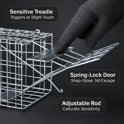 Live Animal Trap – Collapsible Cage for Small Animals