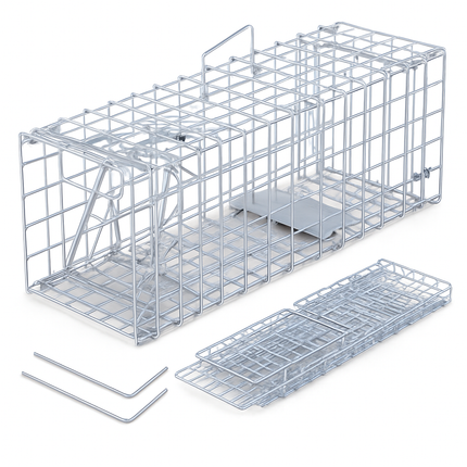 Foldable Rat Trap Cage, Humane Live Rodent Cage