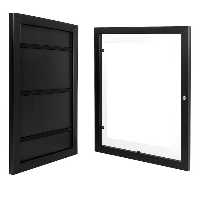 Kids Art Frame - Front-Opening Wooden Display for Artwork