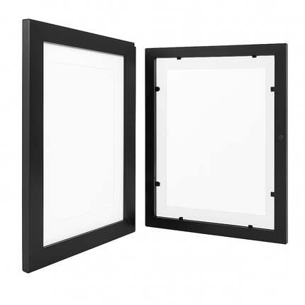 Kids Art Frame - Front-Opening Wooden Display for Artwork