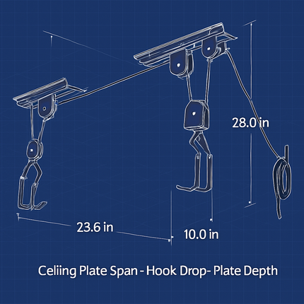 Bike Lift Ceiling Storage Rack for Bikes and Gear