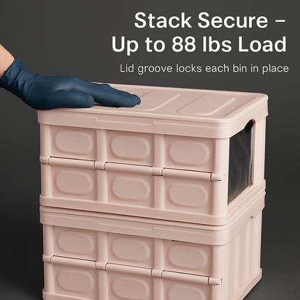 Collapsible Storage Bins with Dustproof Lid