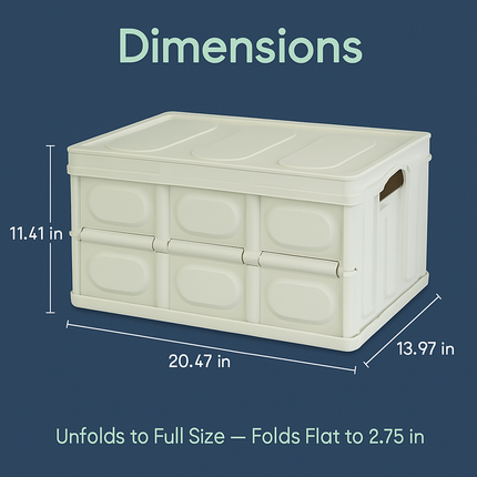 Collapsible Storage Bins with Dustproof Lid