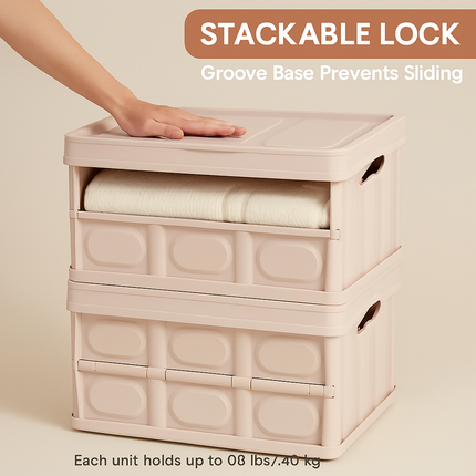 Collapsible Storage Bins with Dustproof Lid