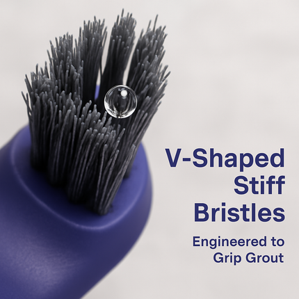 Rotating Crevice Cleaning Brush with Clip and Spade