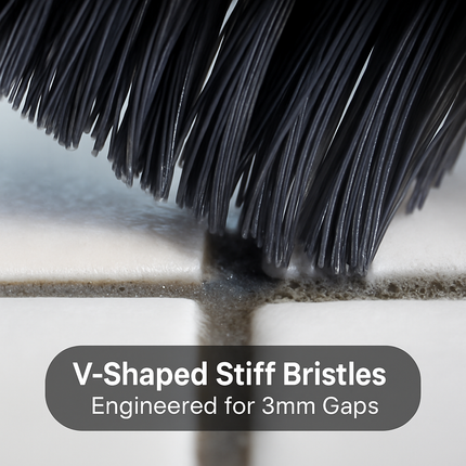 Rotating Crevice Cleaning Brush with Clip and Spade