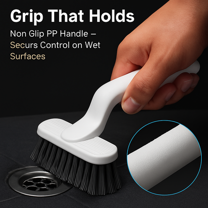Rotating Crevice Cleaning Brush with Clip and Spade