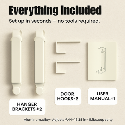 Over The Door Hanger Hooks for Clothes, Foldable