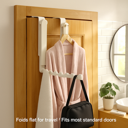 Over The Door Hanger Hooks for Clothes, Foldable